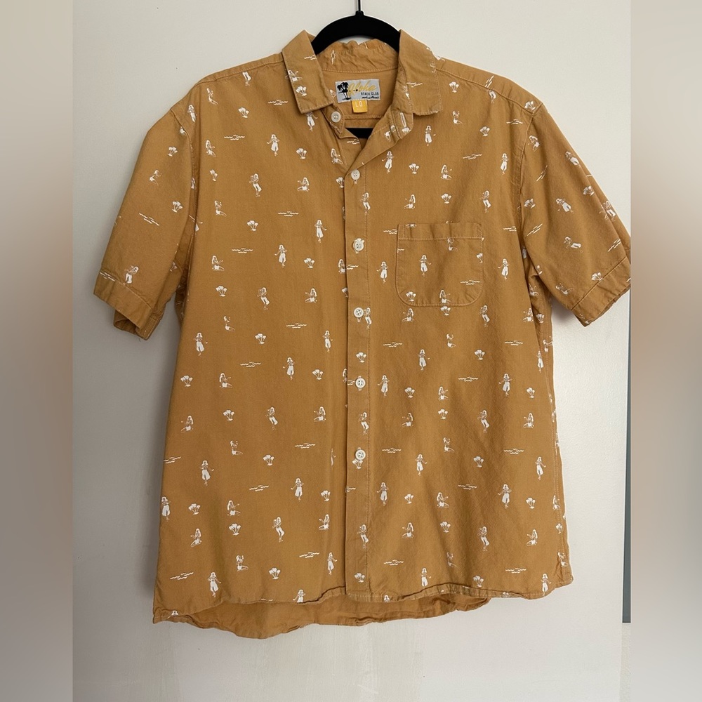 Aloha Beach Club - Maile mustard chambray aloha shirt. Great condition!